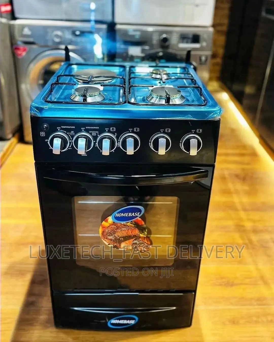 Homebase Gas and Electric Cooker 4 Plates With Oven 50*50