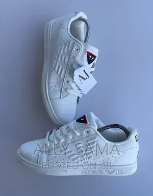 ARMANI Mens Sneakers White