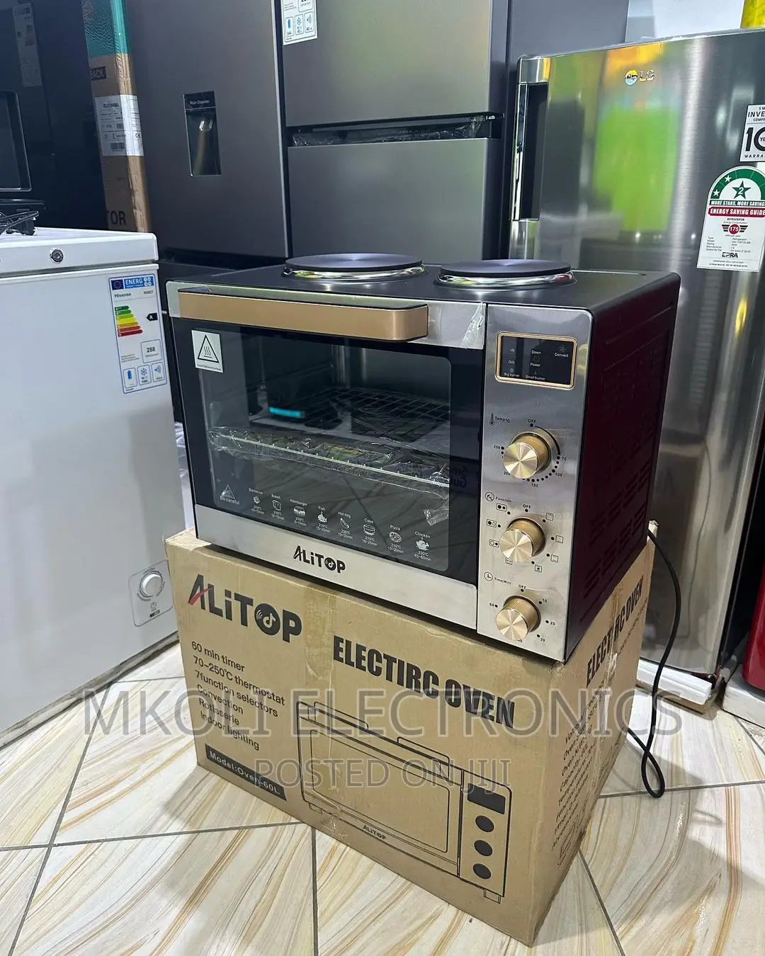 Altop Electric Oven With 2 Hot Plate