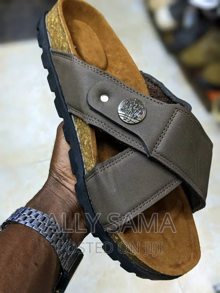 Open Shoes Timberland Coffee Material Leather