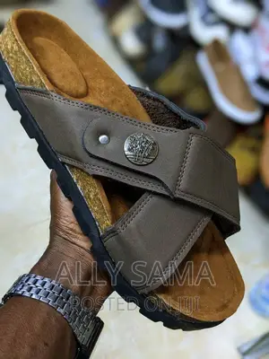 Open Shoes Timberland Coffee Material Leather