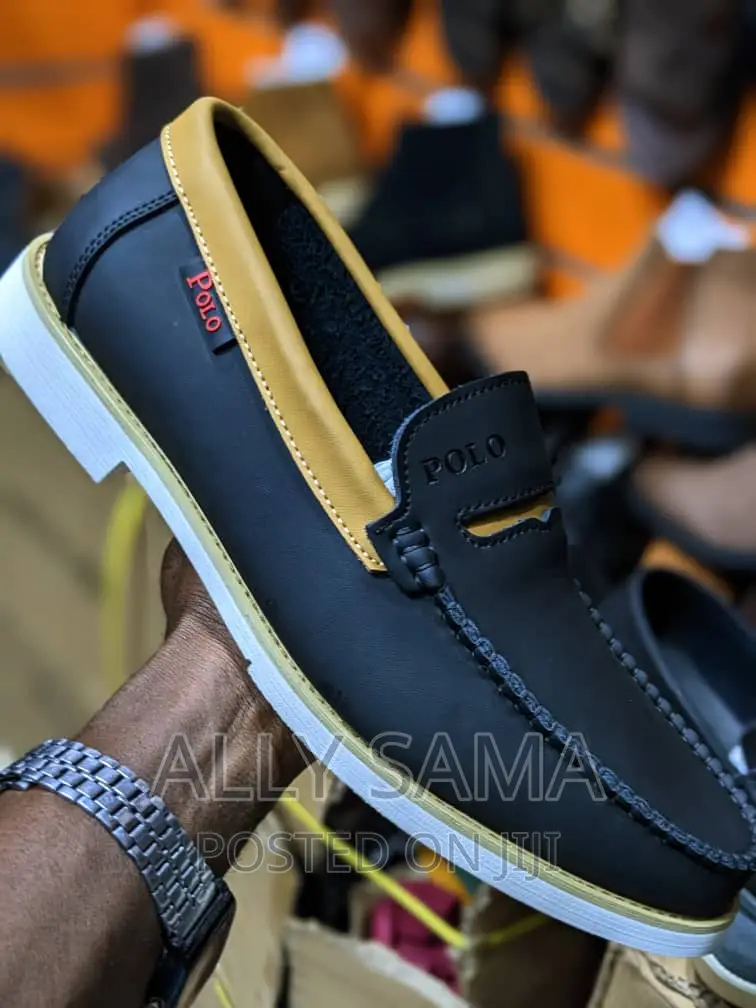 Polo Loafers Blackmaterial Leather