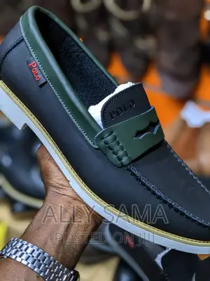 Polo Loafers Blackmaterial Leather