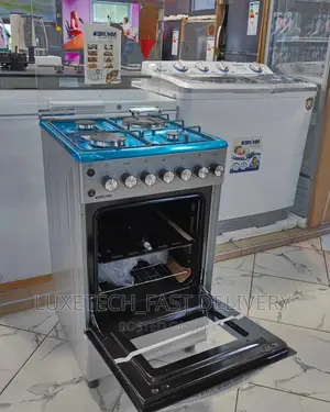Bruhm Gas and Electric Cooker With Oven 4 Plates Size 50*50