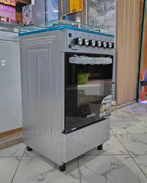 Bruhm Gas and Electric Cooker With Oven 4 Plates Size 50*50