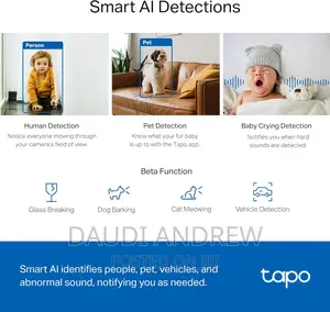 Tapo C220, QHD Indoor Pan/Tilt Security Wi-Fi Camera