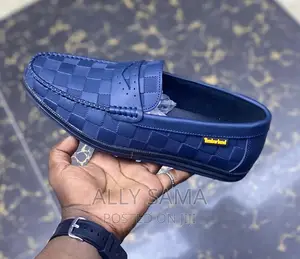 Mens Loafers Navyblue Quality Material Is Leather