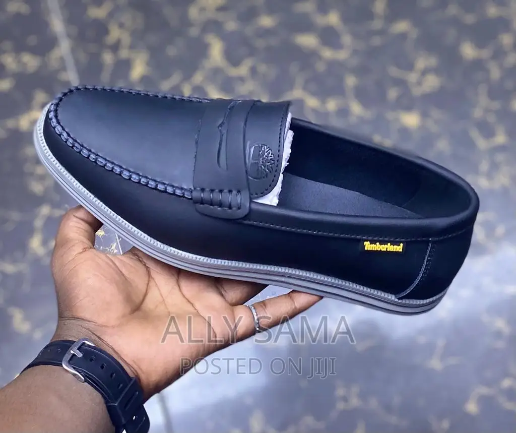 Mens Loafers Timberland Black Qood Material Is Leather