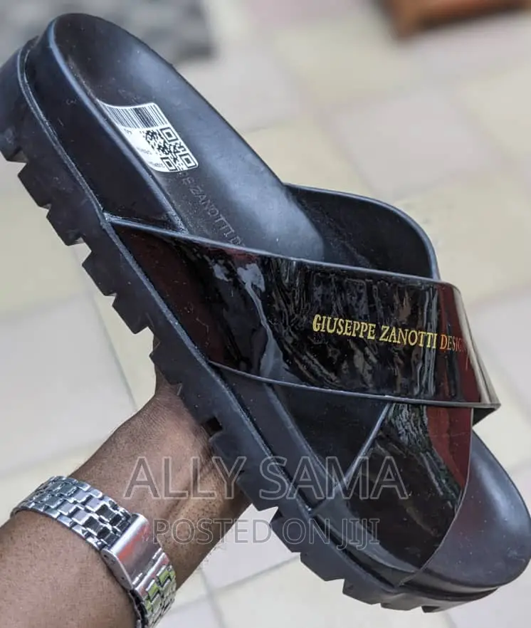 Mens Sandals GIUSEPPE ZANOTTI Black Original
