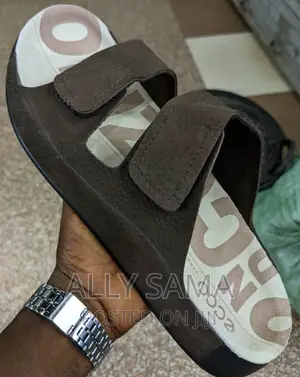 Mens Sandals ECCO Coffee Material Pure Leather
