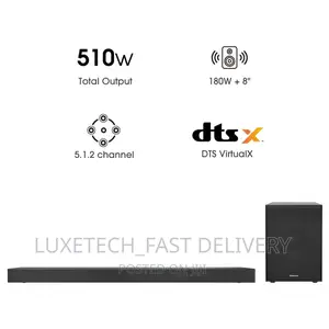 Hisense Sound Bar 510W Wireless Dolby Atmos | Free Delivery
