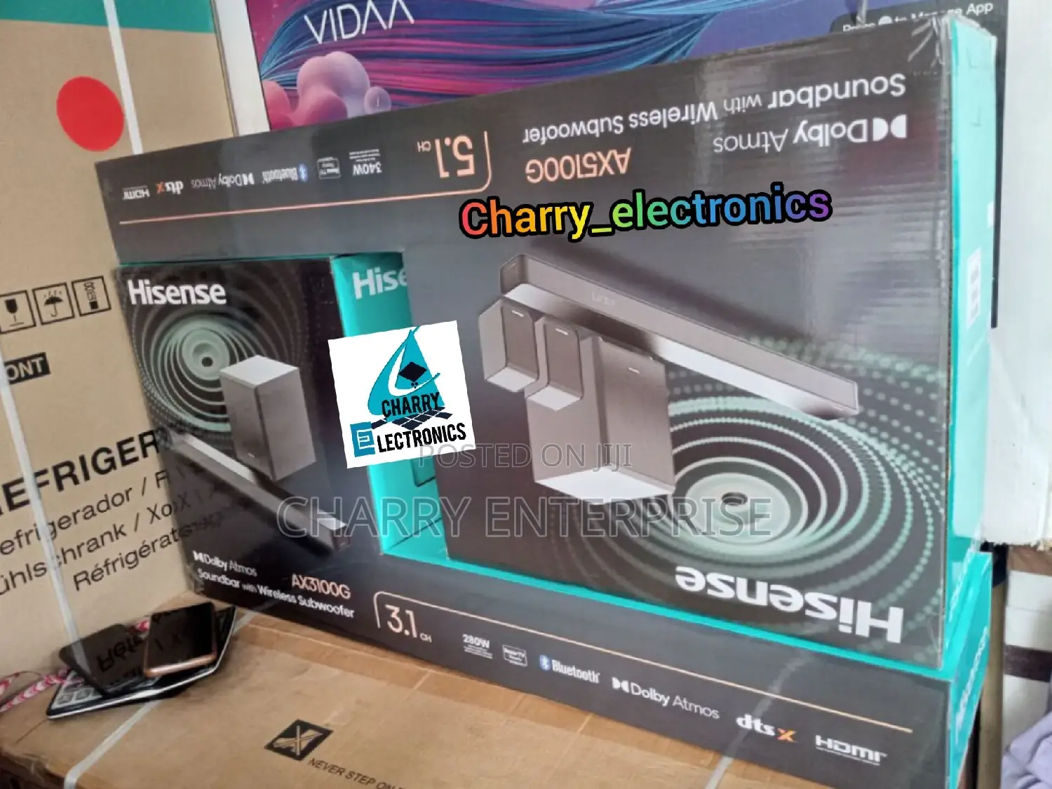 HISENSE Soundbar 280W With Wireless Subwoofer 3.1ch AX3100G