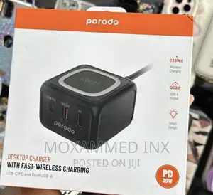 Desktop Charger With Fast Wireless Charging