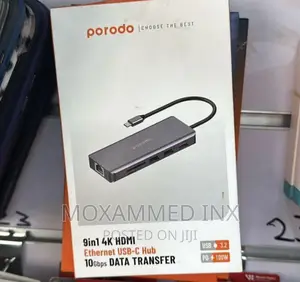 Porodo Usb C Hub 9 in 1