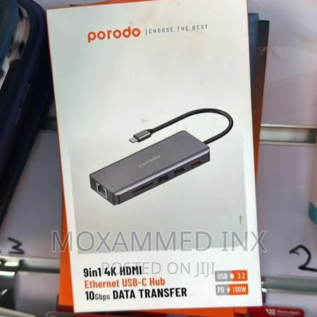 Porodo Usb C Hub 9 in 1