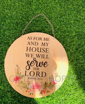 Round Wooden Plaque