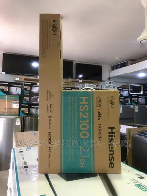 New Hisense 2.1ch Soundbar With Wireless Subwoofer | Hs2100