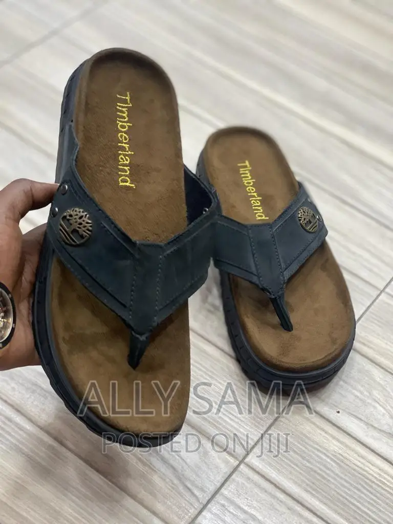 Open Shoes Black Orinal Material Leather