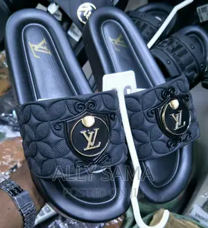 Louis Vutton Black Quality Material Rubber