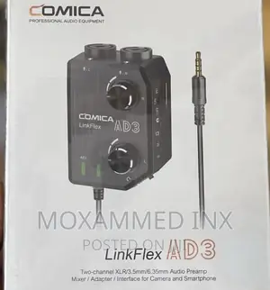 Dual Channel Audio Mixer for Smartphones Cameras