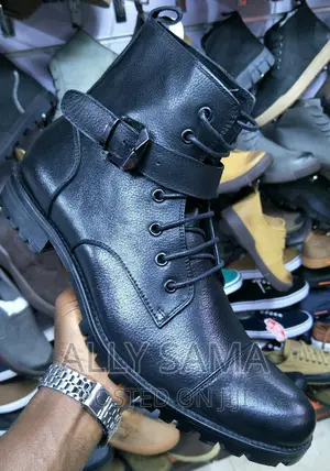 Belloneare Travolta Black Material Pure Leather