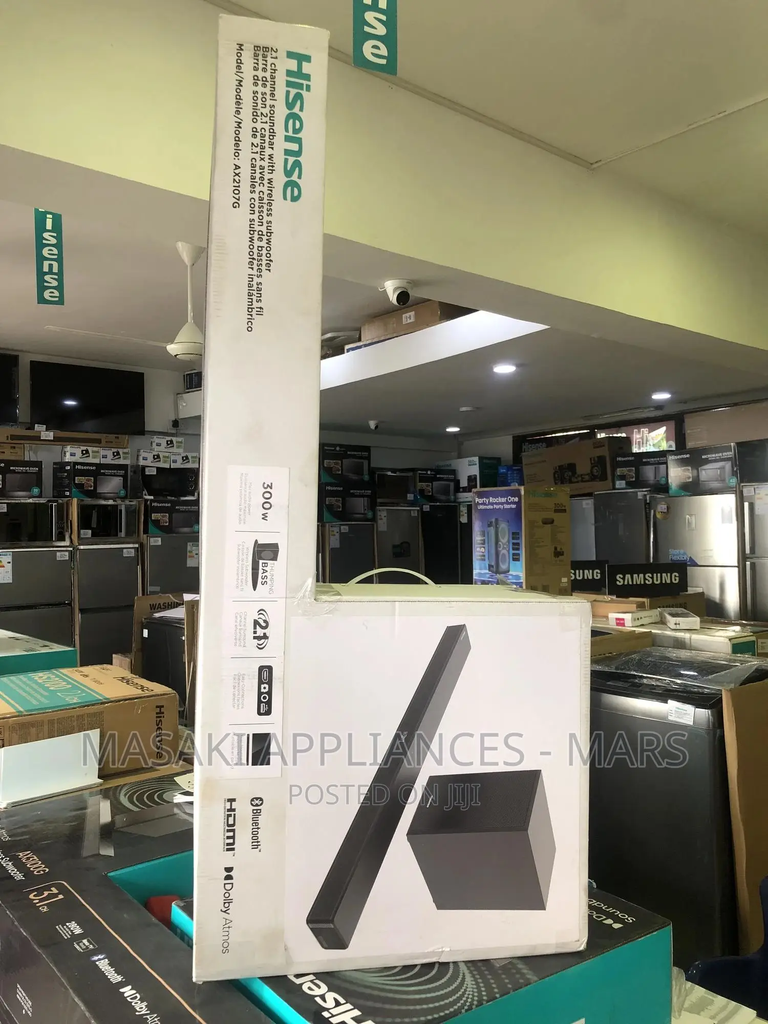 NEW Hisense AX2107 Soundbar Wireless Subwoofer 300W 2.1 CH