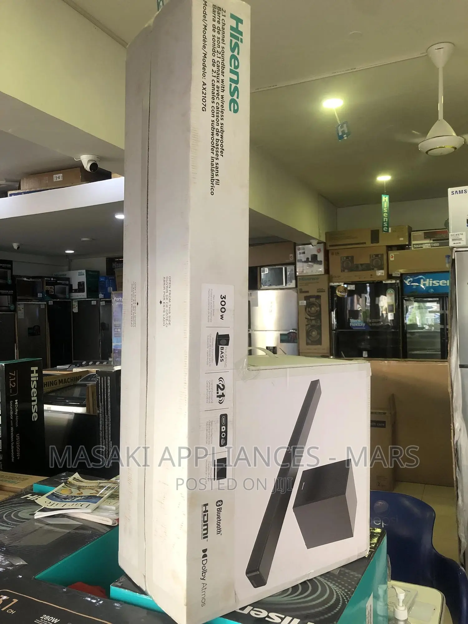 NEW Hisense AX2107 Soundbar Wireless Subwoofer 300W 2.1 CH