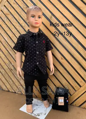 Photo - Kids Shirt Jeans Full Black
