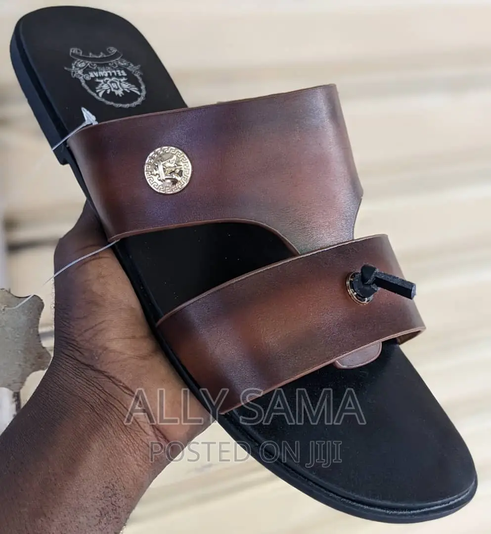 Bellonar Mens Open Shoes Original Material Leather