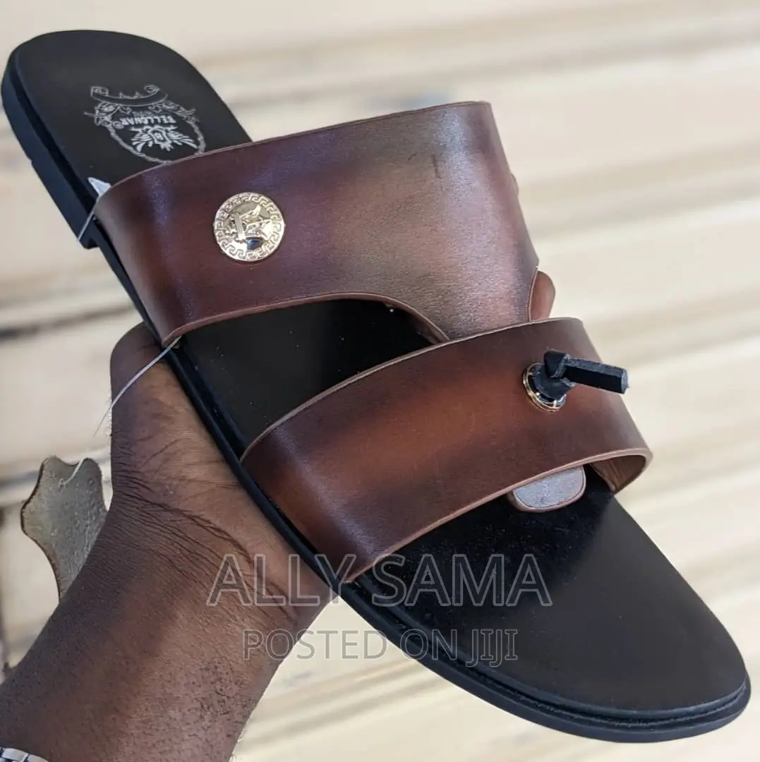 Bellonar Mens Open Shoes Original Material Leather