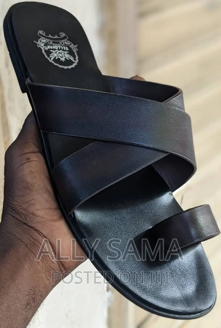 Bellonar Open Shoes Coffee Material Leather Pure Original