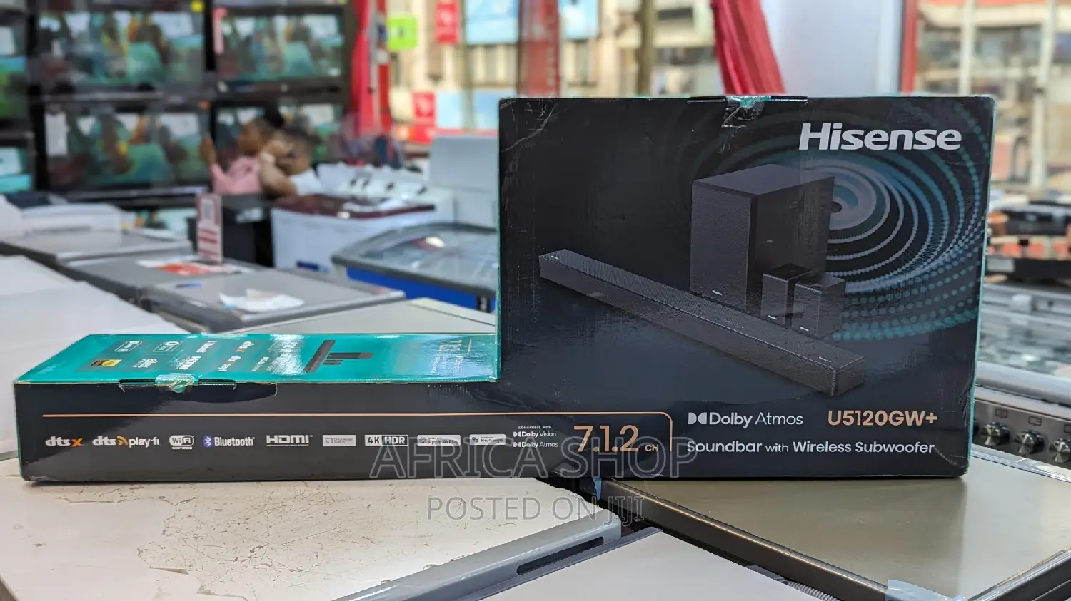 Hisense 7.1.2ch Sound Bar With Wireless Subwoofer U5120GW+