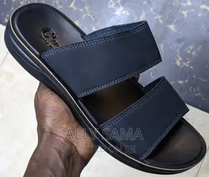 Mens Open Shoes Black Good Quality