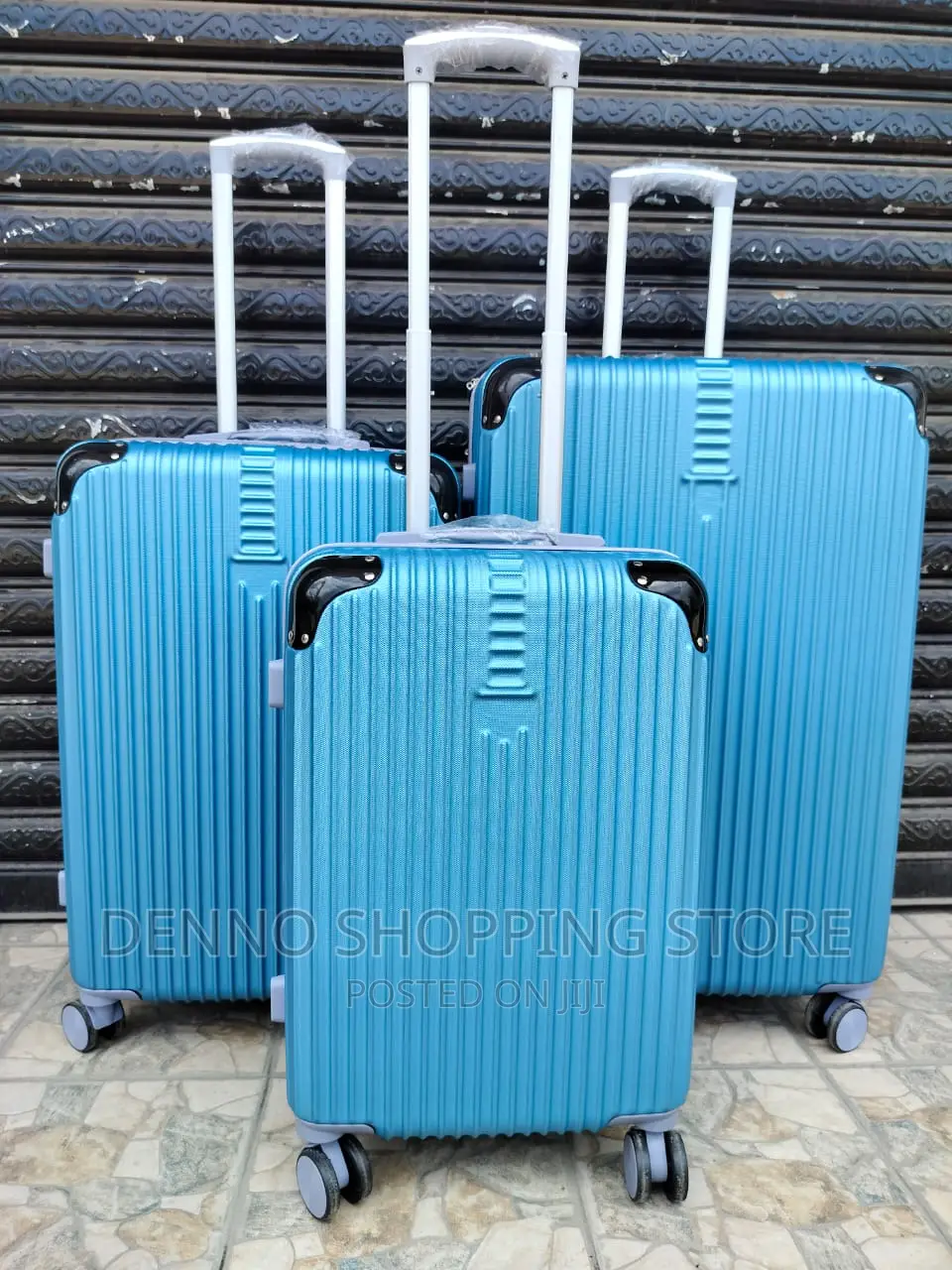 Blue 3 Bags Travelling Set
