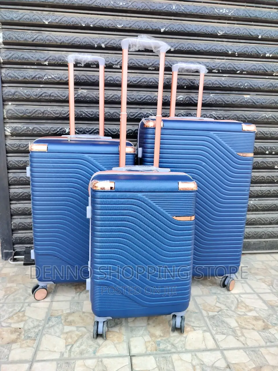 Dark Blue 3pcs Bags Set