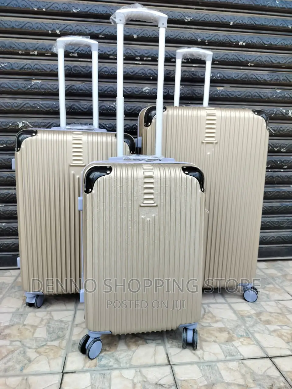 Travelling Bags 3pcs Set Cream Color