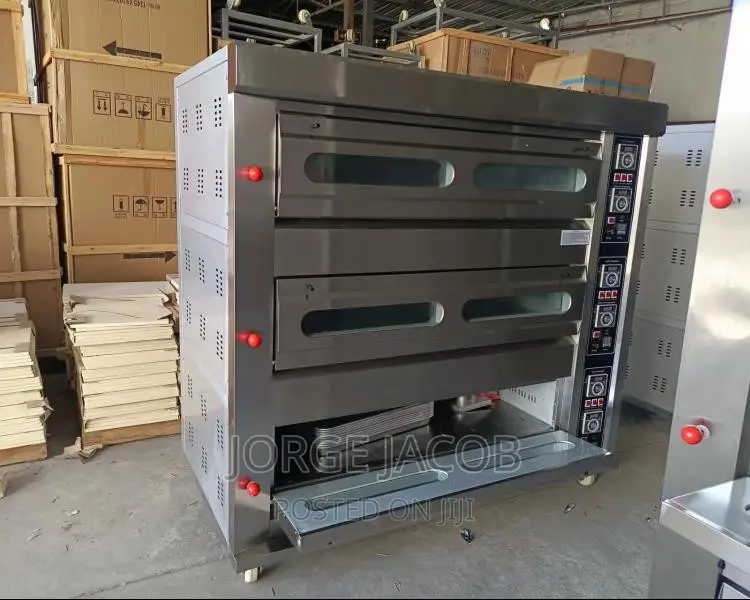 Commercial 3 Deck 6 Trays Gas Oven