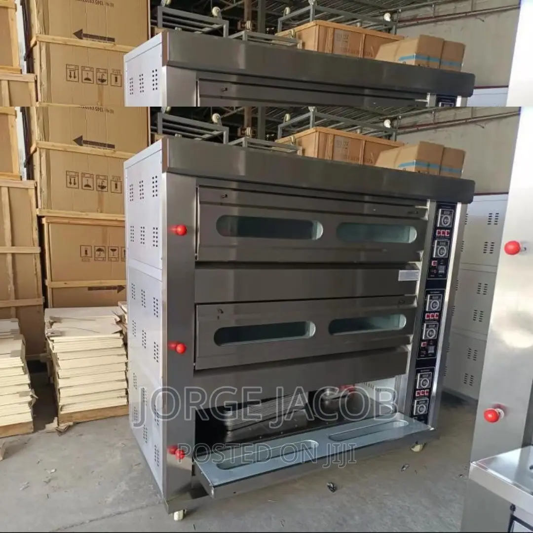 Commercial 3 Deck 6 Trays Electric Oven