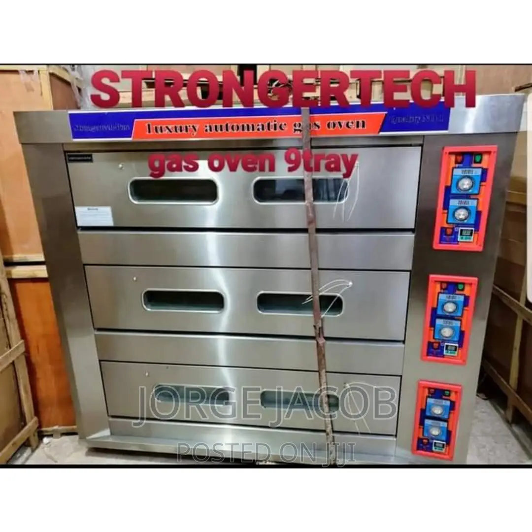 Commercial 3 Deck 9 Trays Gas Oven