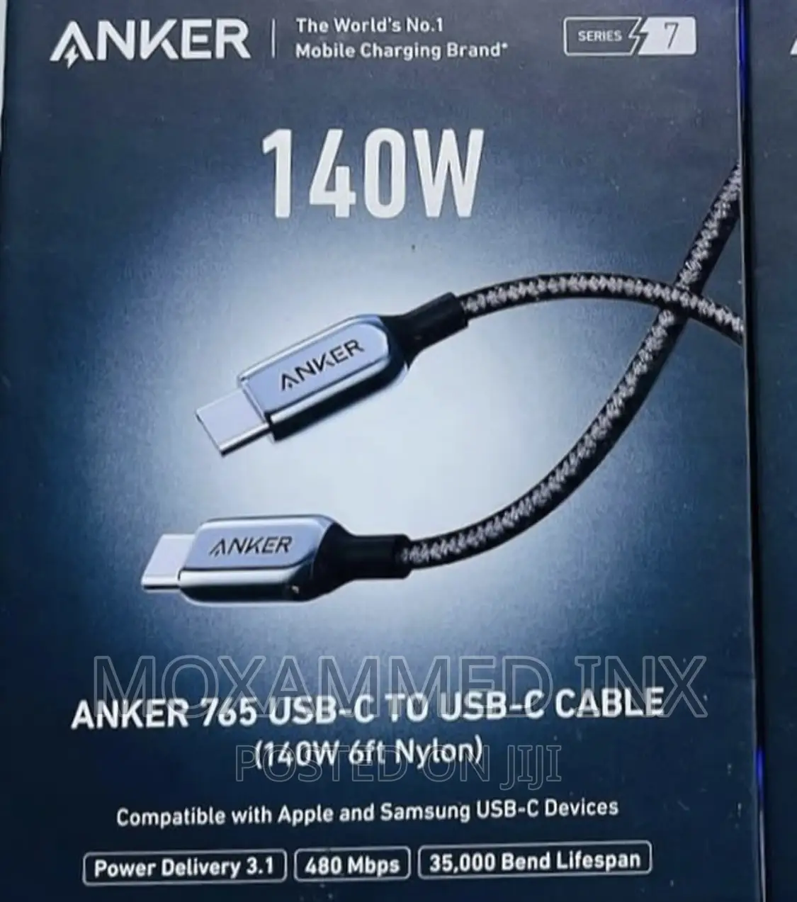 Anker 765 Cable 140W Usb C to Usb C