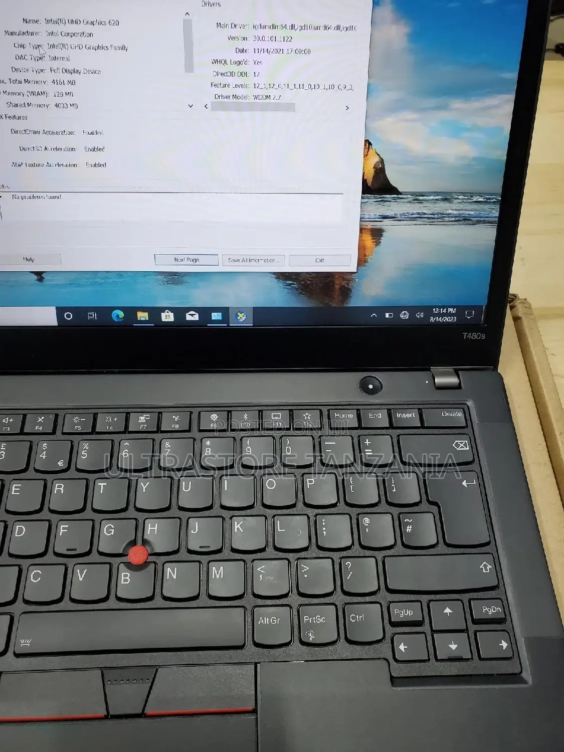 Laptop Lenovo ThinkPad T480s 8GB Intel Core I5 SSD 256GB