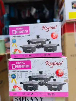 Royal Dessini 6 PCS Marble Cookware Set