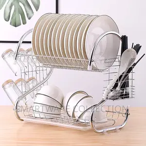 Photo - Stainless Steel Dish Stand For Kitchen/Plate Stand