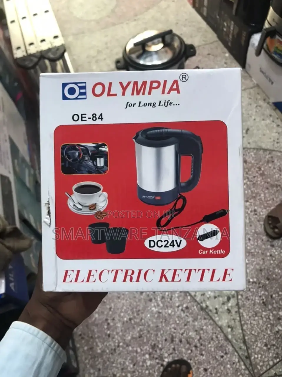 24V Car Kettle - 500ML, Water Heater For Caravans
