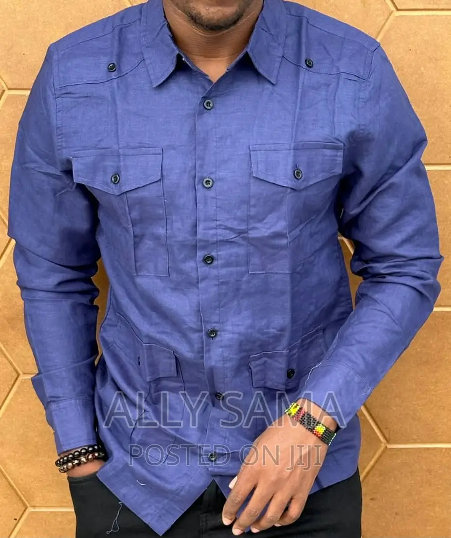 Mens Shirt Plain 4pocket Quality
