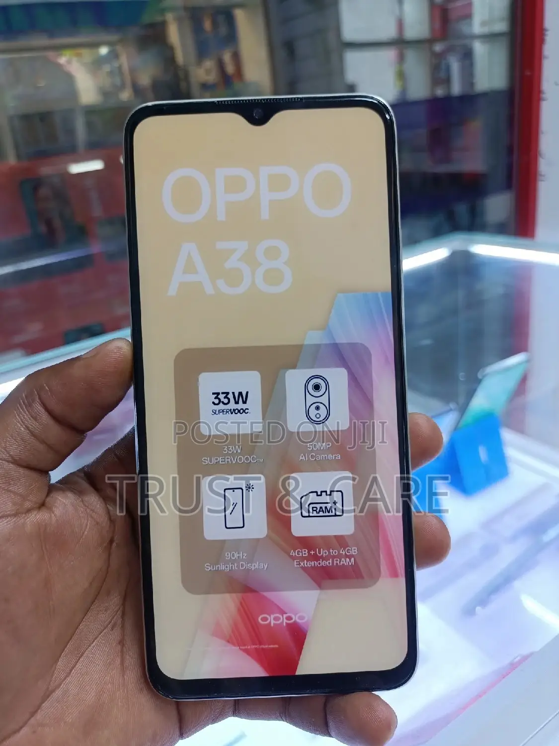 New Oppo A38 128 GB Black