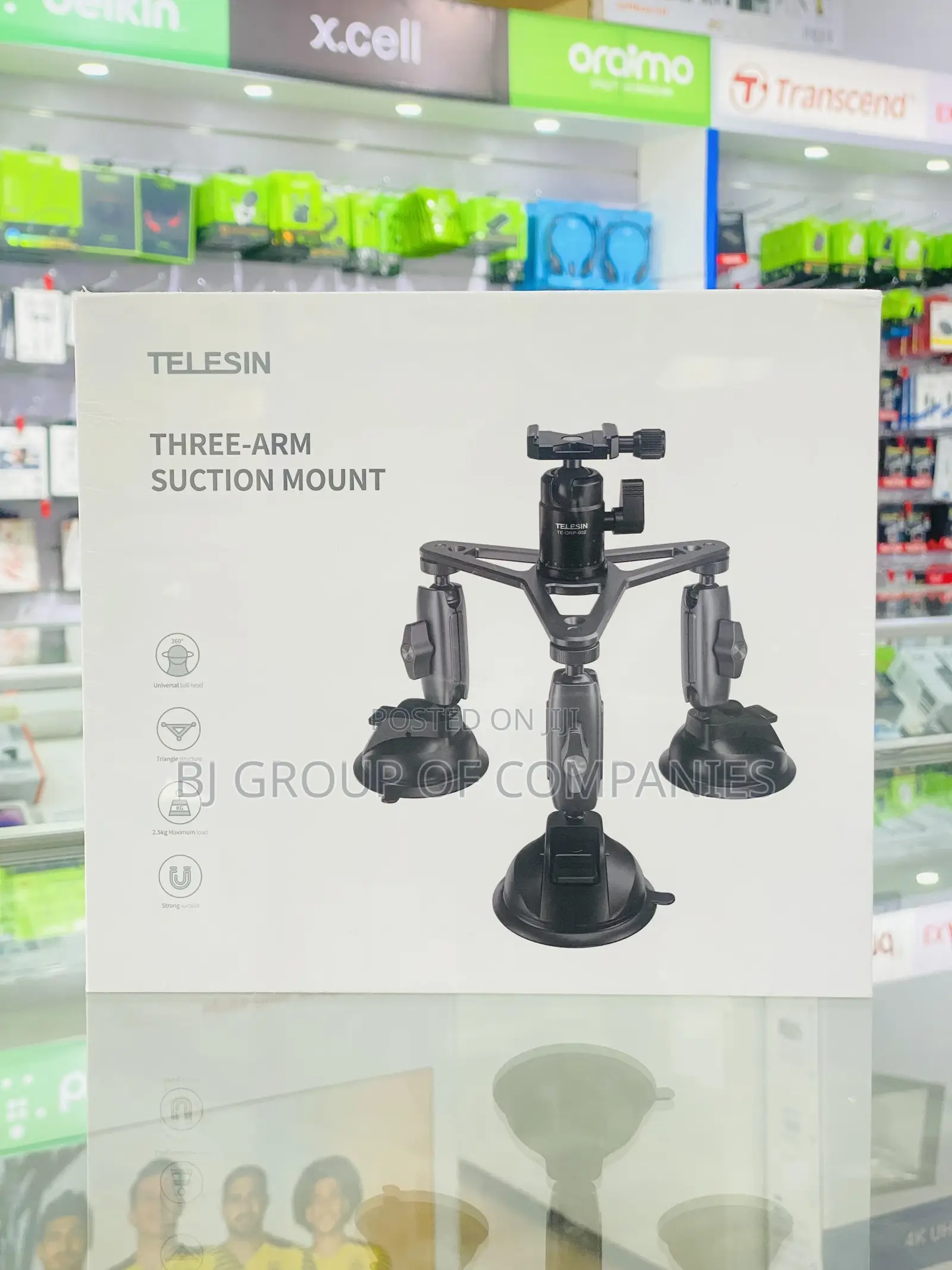 Telesin Three Arm Suction Cup