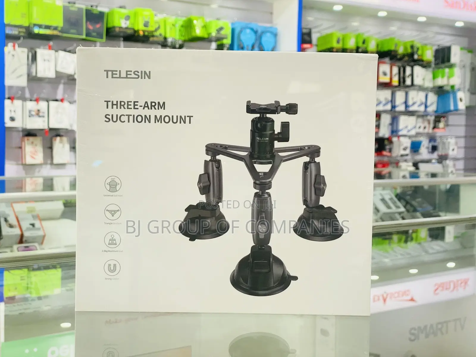 Telesin Three Arm Suction Cup