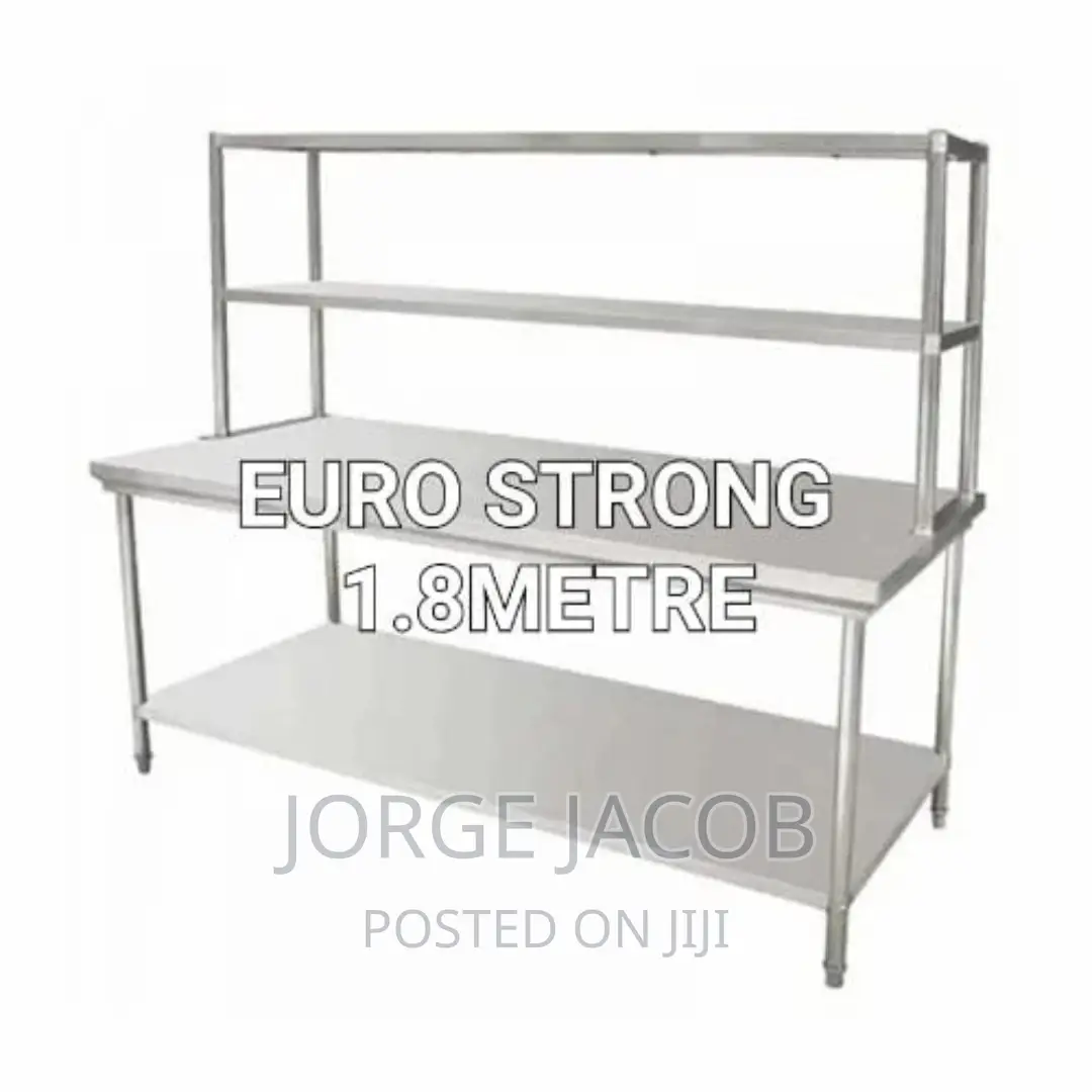 Stainless Steel Working Table With Shelf 1.8 Metre