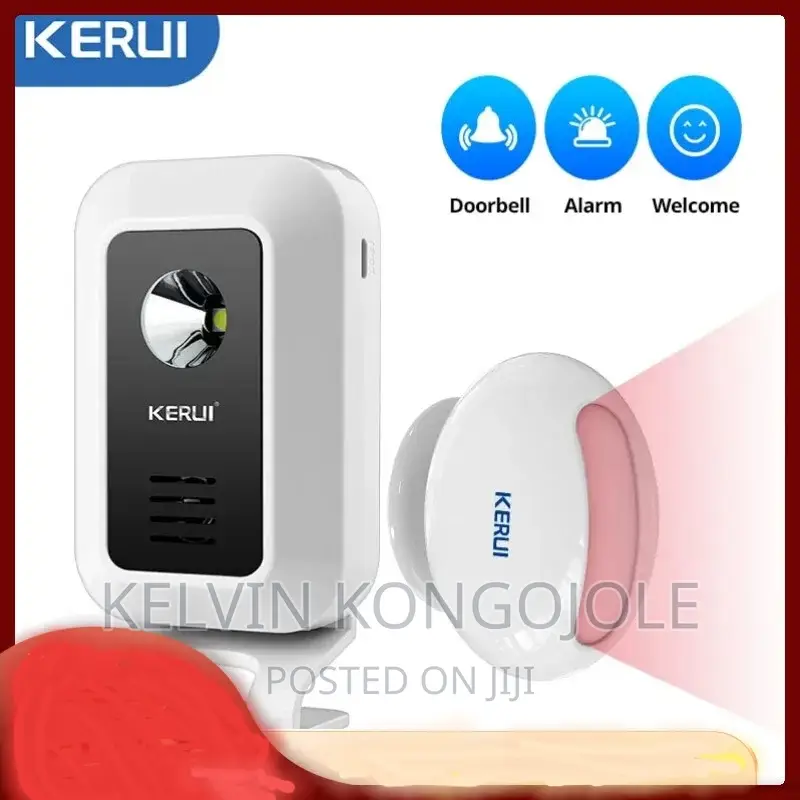 Wireless Motion Sensor Door Bell and Security Alarm